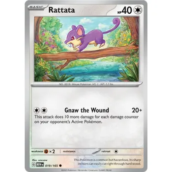 Karetní hra Pokémon TCG Rattata 019/165