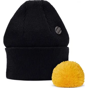 Čepice Dětská zimní čepice s bambulí Wau černá