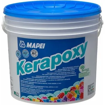 Průmyslové lepidlo Mapei KERAPOXY 100 bílá Dvousložková spárovací hmota kyselinyvzdorná 5kg (4510005)