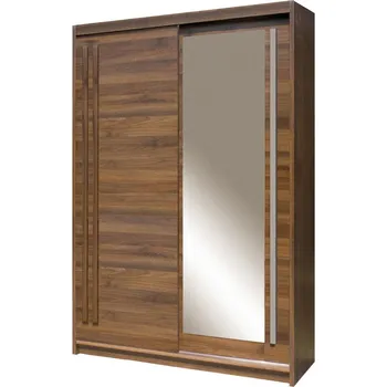 Šatní skříň EFFECT c | šatní skříň EF3 se zrcadlem | 150 cm | columbia/congo