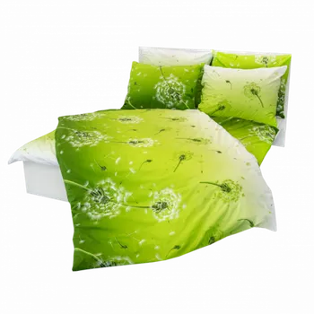 Povlečení Stanex Ložní povlečení bavlněné Pampeliška zelená (LS295) ROZMĚR: 140x220 cm + polštář (90x70 cm)