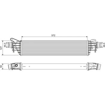 Chladič motoru Chladič turba VALEO 822909