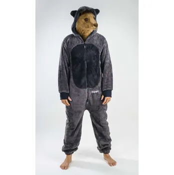 Dámský overall Dupačky teddy mýval XS - černá