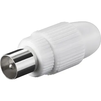 Anténní redukce PremiumCord IEC antenní konektor přímý M 75 Ohm