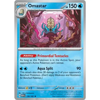 Karetní hra Pokémon TCG Omastar 139/165 - Holo