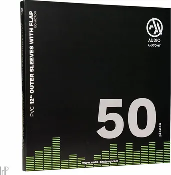 Příslušenství pro gramofon Audio Anatomy Vnější vinylové obaly na LP desky s chlopní 50 ks