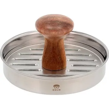 Lis na hamburger 13 cm - HOLM (Lis na hamburger, nerez/akáciové dřevo - HOLM)