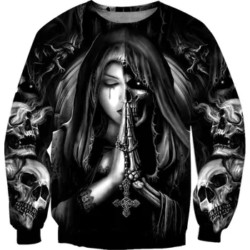 Pánská mikina Unisex mikina s 3D potiskem Gothic Tattoo Velikost: XS, Barva (Varianta): Mikina