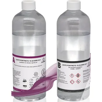 PourArt Lente Portreto 10-24-6000 UV++ křišťálová pryskyřice na obrazy a geody 1 kg