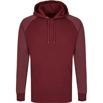 Pánská mikina Miners mate Pánská mikina s kapucí MY610 Burgundy-Heather Burgundy L