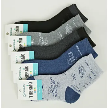 PESAIL Chlapecké bavlněné termo ponožky vz.1 Velikost: 25 - 29