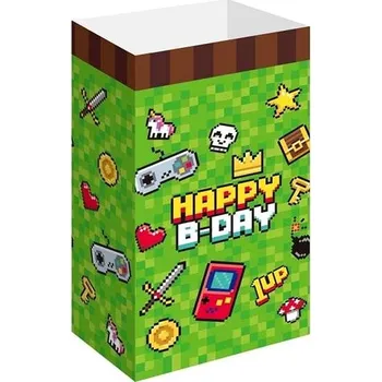 Jednorázové nádobí Godan Papírové krabičky na popcorn Minecraft 6 ks