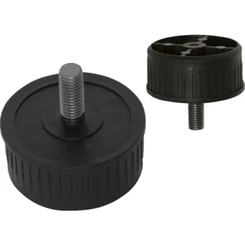 Nábytkové kování Úchyt 8801 kulatý, pr. 60 mm, plastový, černý M10