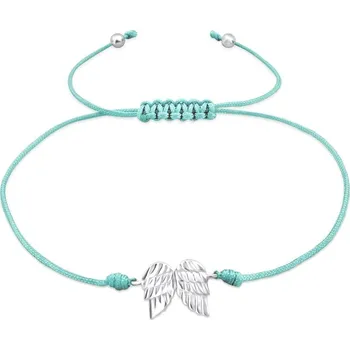 Náramek Prstýnkárna Provázkový náramek Andělská křídla AG 925 ≤ 0,7 g