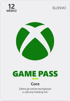 Herní předplatné Microsoft Xbox Game Pass Core ESD