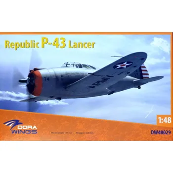 Plastikový model 1:48 Republic P-43 Lancer (4x camo)