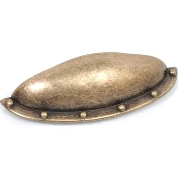 Nábytkové kování Úchytka C-192, mušle, staré zlato