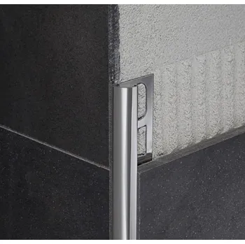 Stavební profil RIP/12,5 - profil pro venkovní roh, délka 270 cm, ocel nerez pískovaná 92455