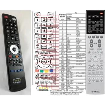 YAMAHA RAV537 - kompatibilní značkový dálkový ovladač General