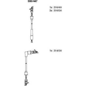 Zapalovací kabel Sada kabelů pro zapalování, , BREMI, 300/447