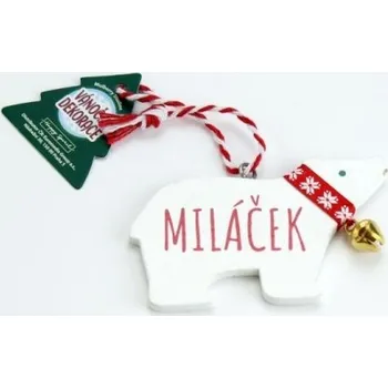 Vánoční dekorace Vánoční dekorace lední medvěd MILÁČEK - neuveden