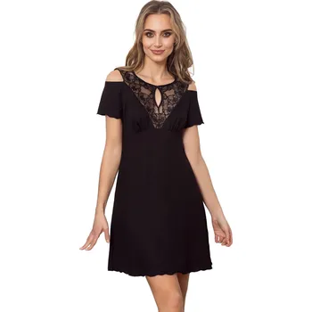 Dámské noční prádlo Noční košile Naomi black - ELDAR černá L