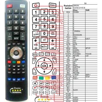 ORION COMBI 2115SI - kompatibilní značkový dálkový ovladač General