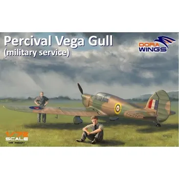 Plastikový model 1:72 Percival Vega Gull - Military Service (4x camo)
