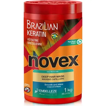 Vlasová regenerace Novex Brazilian Keratin Deep Treatment Mask 1000ml - Maska s obsahem keratinu