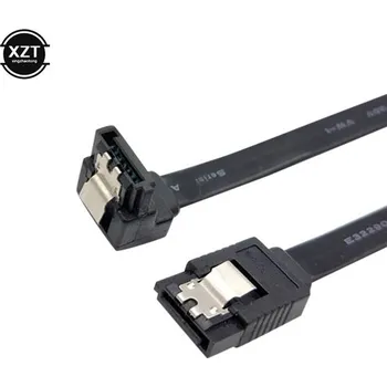 Datový kabel Dataový kabel SATA 3.0 pro SSD HDD pevný disk - 50 cm - zahnutá,50CM