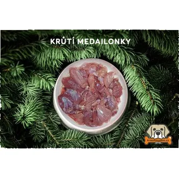 Krmivo pro psa Krůtí medailonky 500g Maso od Amose MA5