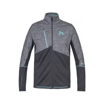 Pánská mikina Hannah NIRO light gray/anthracite mel S; Šedá mikina + DÁREK DLE VÝBĚRU!