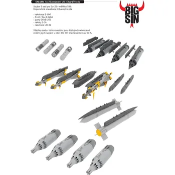 Plastikový model Eduard 1/48 Su-25 armament (EDUARD / ZVEZDA)
