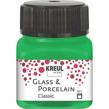 Speciální výtvarná barva Kreul Barva na sklo a porcelán classic 20 ml ZELENÁ