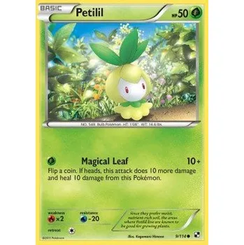 Karetní hra Pokémon BLW 009/114 Petilil - Black & White Stav: Excellent, Verze: NORMAL