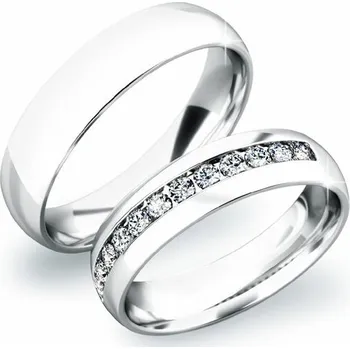 Prsten Snubní prsteny stříbro 925 zirkon 0.30 ct G/SI stříbra SP-61024-Ag