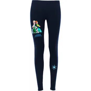 Dívčí oblečení Dívčí legíny Frozen Elsa a Anna Barva: Navy / námořnická modrá, Velikost: 158/164 - 12/13let