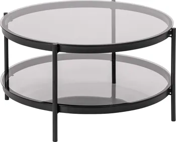 Konferenční stolek Actona Bayonne 79 x 42 cm černý/kouřové sklo