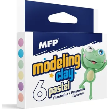 Modelovací hmota UNIPAP modelovací hmota 6 ks barev PASTEL 100g 5301173 405867