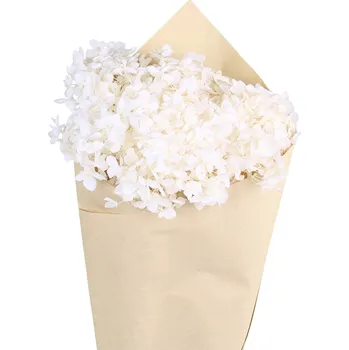 umělá květina Bílá dekorace sušená květina hortenzie Hydrangea Flower - 60 cm