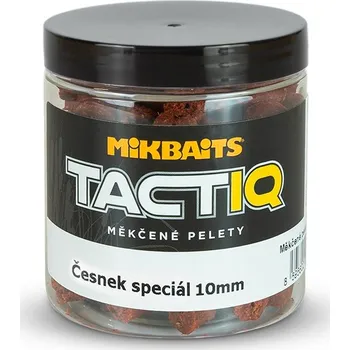 Boilies Mikbaits TactiQ měkčené pelety 250ml - Česnek speciál 14mm