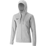 Dámská bavlněná mikina Mizuno Sweat Hoodie se zipem šedá Velikost: 3XL