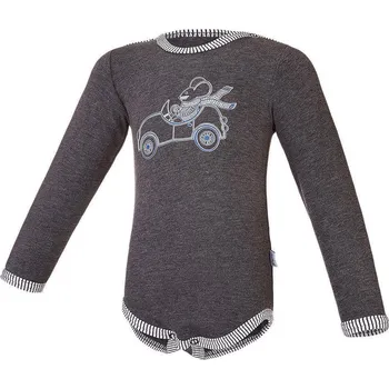 Kojenecký body Little Angel Body smyk obrázek DR Outlast® Tm. šedý melír Vel. 74