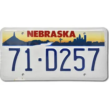 Plechová cedule Americká SPZ Nebraska Chimney 2