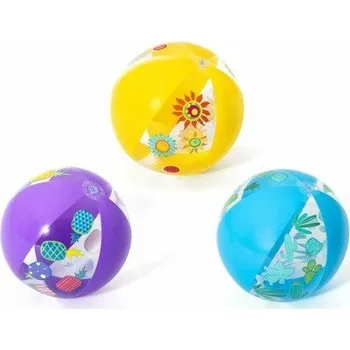 Míč nafukovací průměr 51cm 3 barvy v sáčku 2+