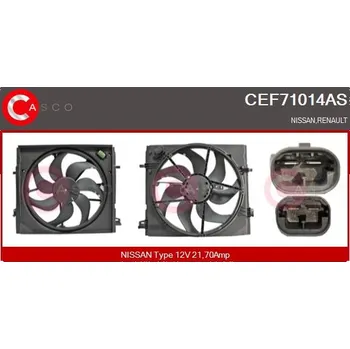 Chladič motoru Elektromotor, větrák chladiče CASCO CEF71014AS