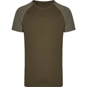 Pánské oblečení Miners mate Pánské tričko MY111 Olive-Heather Olive 3XL