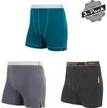 SENSOR DOUBLE FACE 3-PACK pánské trenky - 3 kusy Barva: černá/safír/šedá, Velikost: M