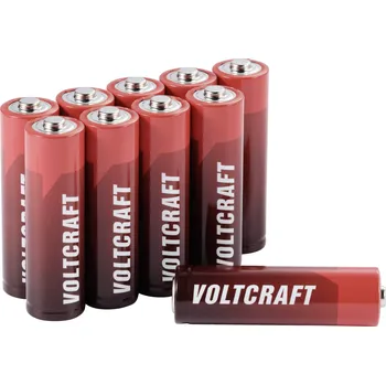 Článková baterie VOLTCRAFT Industrial LR6 tužková baterie AA alkalicko-manganová, 3000 mAh, 1.5 V, 10 ks