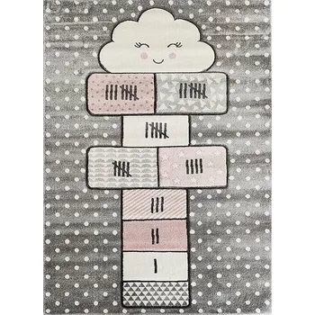 Koberec Vopi Dětský koberec Smart Kids 22604 grey (Varianta: 140 x 200 cm)